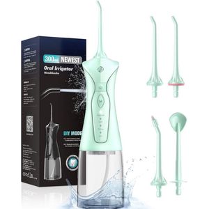 Equivera Waterflosser - Monddouche - Elektrisch Flosapperaat - Water Flosser - Waterflosser Draadloos - Water Flosser Draadloos - Draadloos en Oplaadbaar - Must have voor uw hygiëne!