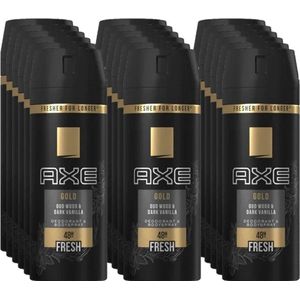 Axe Deodorant Bodyspray Gold 150 ml - Voordeelverpakking 18 stuks