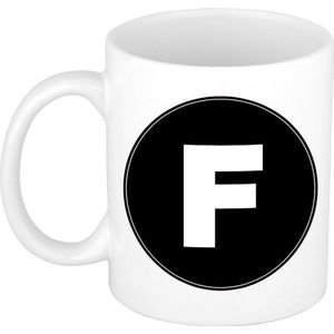 Mok / beker met de letter F voor het maken van een naam / woord - koffiebeker / koffiemok - namen beker