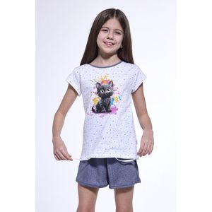 Cornette Katoenen Pyama Meisjes | Korte Mouw Korte Broek | Shortama | Black Cat 246/109 146/152