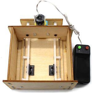 DIY Houten Lift Deur Kit Wetenschap Educatief Ontwikkelen Speelgoed Montage voor Kinderen - HTML Content Toegevoegd .