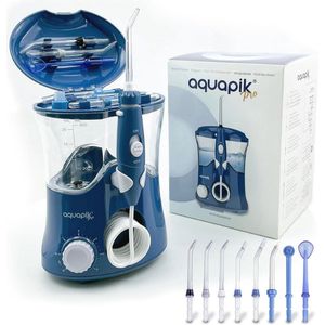 Professionele Waterflosser voor Mondverzorging – Verwijdert Tandplak en Ondersteunt Implantaten en Orthodontie – Monddouche met 8 Opzetstukken en 10 Drukniveaus – 600 ml Capaciteit