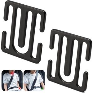 EXCITAT Versteller - Metalen versteller - Gordelsluiting - Schouderriemversteller - Geschikt voor auto- en vrachtwagenstoelen - Zwart