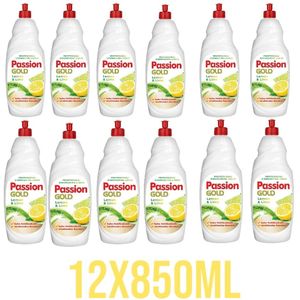 Passion Gold Professionele Afwasmiddel 12x850ml- citroen & limoen