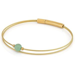 Thinking of You edelsteen armband Aventurijn goud