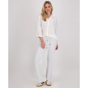 Je m'appelle Dames Broek Straight fit Met stretch - Wit - Maat S