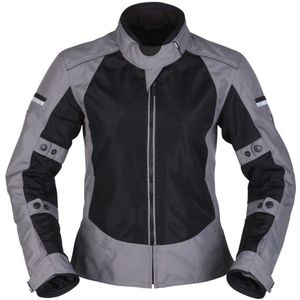 Modeka Damen Motorrad Jacke Veo Air Lady 084291 Schwarz/Grau-46