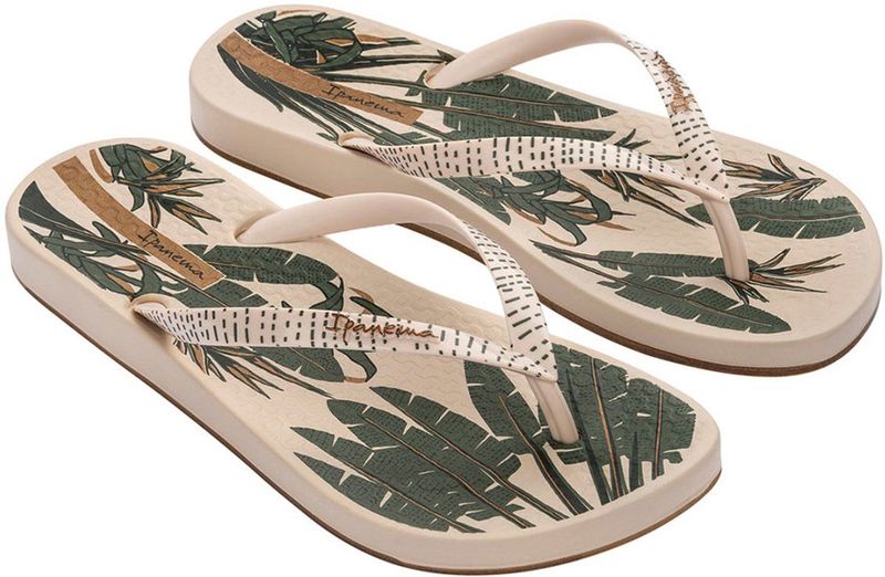 Ipanema - Anat Natuur Viii Fem - Teenslippers - Beige en Groen
