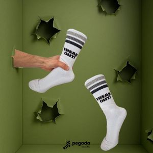 Pegada Socks – Freak Out – Stoere unisex sokken met unieke print – Maat 36-46