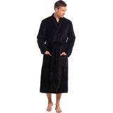 ten Cate fleece badjas zwart