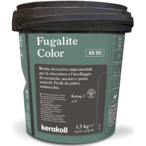 Kerakoll Fugalite Epoxy Voegmiddel KK50 - Kleur 50 Groen - 1,5 kg Voegmortel voor Tegels & Natuursteen - Verkrijgbaar in 50 Kleuren - Greenbuild rating 4
