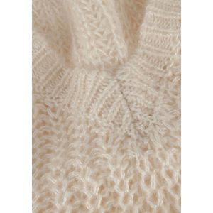 Ydence Knitted Sweater Beryl Truien & Vesten Dames - Sweater - Hoodie - Vest- Ecru - Maat XL