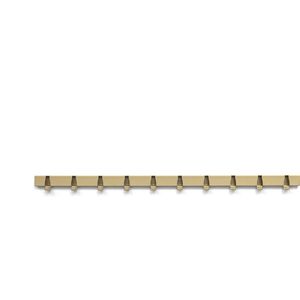 Vij5 - Coatrack By The Meter - metalen design kapstok met 10 haken - Anodic Gold