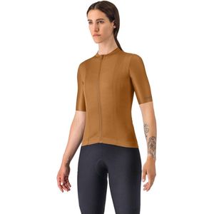 Castelli Unlimited Korte Mouw Wielertrui Bruin S Vrouw
