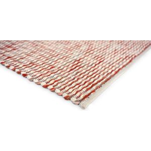 Brink en Campman - Grain 13502 Vloerkleed - 160x230  - Rechthoek - Laagpolig,Structuur Tapijt - Landelijk - Rood, Roze, Wit