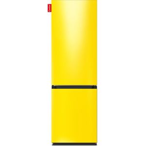 COOLER LARGECOMBI-AYEL Combi Bottom Koelkast, E, 198+66l, Lucid Yellow Gloss All Sides