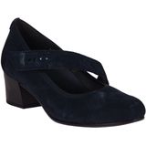 Gabor Plateaupumps voor dames, hakschoenen, donkerblauw 46, 36 EU Breed