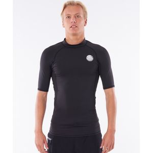 Rip Curl - UV-rashguard voor heren - Thermopro - Korte mouw - Zwart - maat S