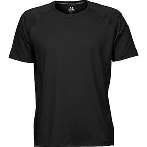 Men´s CoolDry Sportshirt met korte mouwen Black - 3XL