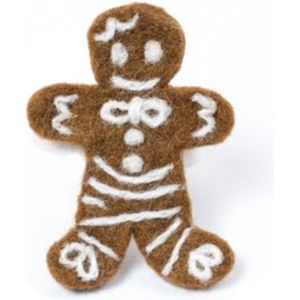 Hanger Vilt - Gingerbread Cookies / Gemberbrood Koekjes - 9,5x7,5cm - Fairtrade - NR 2
