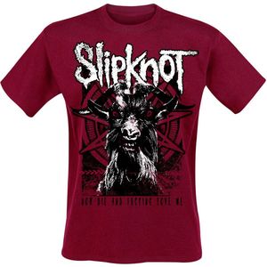 Slipknot Goat T-shirt rood S - Katoen - Band merch, Bands