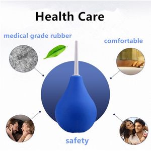 Anale reiniging douche - Klysma - Anaal Douche - Klysmaset - Anus spoelen bij constipatie - 89 ml - Blauw - Intieme Verzorging - Darmreiniging - Enema - Inwendige Douche reiniging - Hygiëne - Bidet - Siliconen - Silecone - Vrouw - Man - Unisex