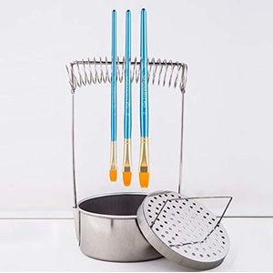 Draagbare Borstel voor het Schoonmaken van Penselen en Droogrekken