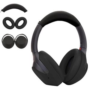 Allecto Plus - Siliconen Oorkussens en Hoofdbandafdekkingen - Zwart - Voor Sony WH1000XM4 en WH-1000XM3