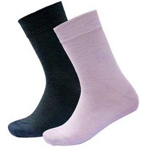 Devold Of Norway Daily Merino Light Lange Sokken 2 Paren Zwart,Roze EU 25-27 Meisjes