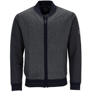 Hajo - Heren Vest – Antraciet met blauwe accenten - Maat M