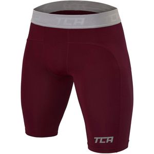TCA Boy's Pro Performance Compressie Basislaag Thermische Ondershort - Oranje, 8-10 Jaar