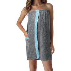 Badstof Saunakilt voor Dames - M-XXL, 100% Katoen, Verstelbare Sarong