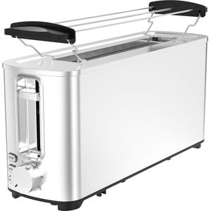 TurboTronic BF14 Broodrooster - Toaster met Extra Brede Sleuf - 2 Boterhammen - RVS