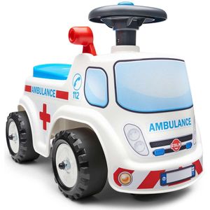 Falk Ambulance Ride-on - Unisex - Wit - Loopauto
