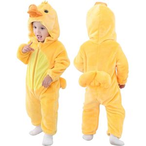 Baby Capuchon Rompers Winter Flanellen Jumpsuit Pyjama 2-36 Maanden