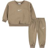 NIKE - Essential Fleece Crew Set - Unisex - Grijs - Katoen