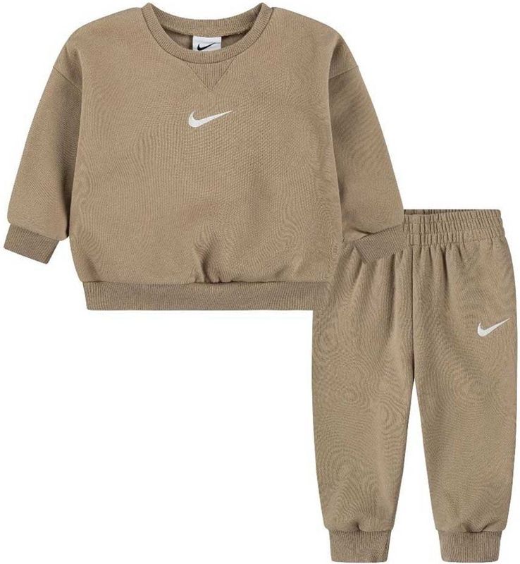 NIKE - Essential Fleece Crew Set - Unisex - Grijs - Katoen