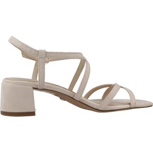 Tamaris - Sandaal - Beige Multi - Suèdine - Verstelbare Enkelband