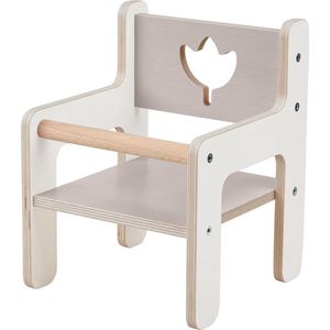 Haba - Poppenstoel - Tulpendroom - Hout - Wit