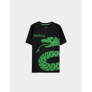 Harry Potter - Slytherin Kinder T-shirt - Kids 98 - Zwart