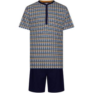 Pastunette Shortama Adventure - Katoen - Blauw/Multi - Maat S