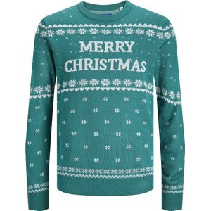 Jack & Jones Kersttrui Heren Gebreid JORHOLLY Groen - Maat S