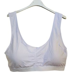 Comfort Bra - Katoenen Beha - Beha Top - 50678 - Groot Maat - 8XL (56) Wit