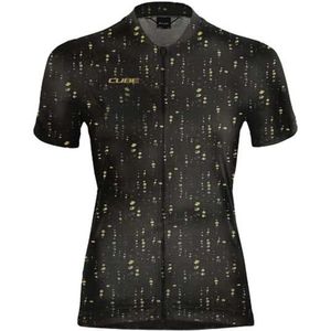 Cube Atx Cmpt Korte Mouw Wielertrui Zwart S Vrouw