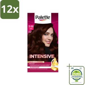 Poly Palette - Haarverf - Mahonie 878 - 115ml - Voordeelverpakking - 12 stuks - Haarverf - Haarkleur