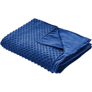 BELIANI CALLISTO - Verzwaringsdeken hoes - Blauw - 150 x 200 cm - Polyester
