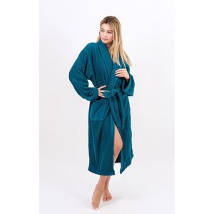 Lubna Home Badjas Midium %100 Zachte Katoen -UNISEX-DONKER GROEN