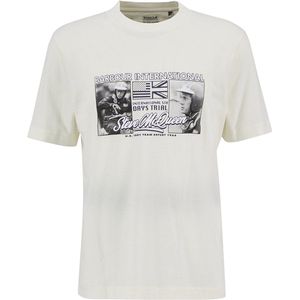 BARBOUR - Heren t-shirt - Maat L - Mannen - WH32 Whisper Wh -