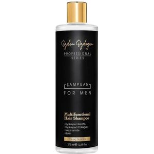 Ozden Ozdogan - Profesional Series - Versterkende Herenshampoo tegen Haaruitval en Roos : Met Keratine, Collageen en Biotine voor Natuurlijk Volume Snelle Groei en Voedend - 375 ml