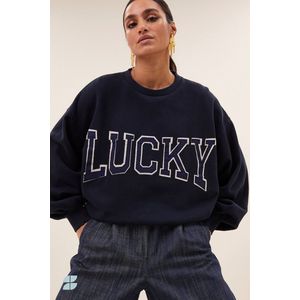 By-Bar Amsterdam - Bibi Patchwork Sweater - Midnight - Dames